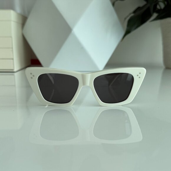 CELINE Cat-eye Sunglasses - Color Off-White